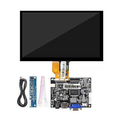 AT080TN64 Innolux 8 Inch LCD Display 800x480 Parallel RGB LCD Panel With Touch Drive Board For Automotive Display