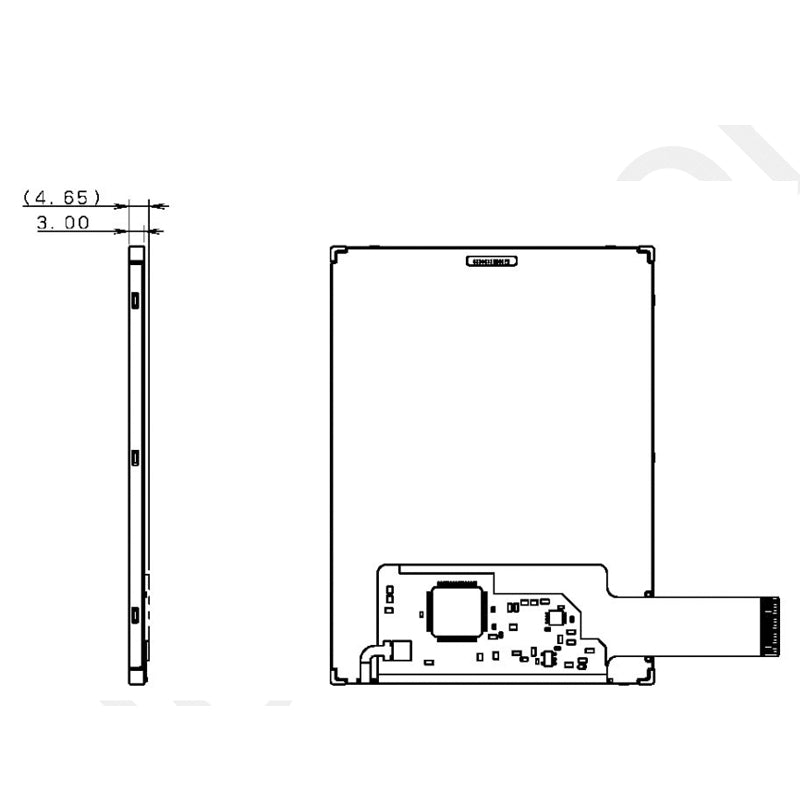 COM37H3M04DLC Ortustech LCD 3.7 Inch 480×640 LCD Display With TTL Interface