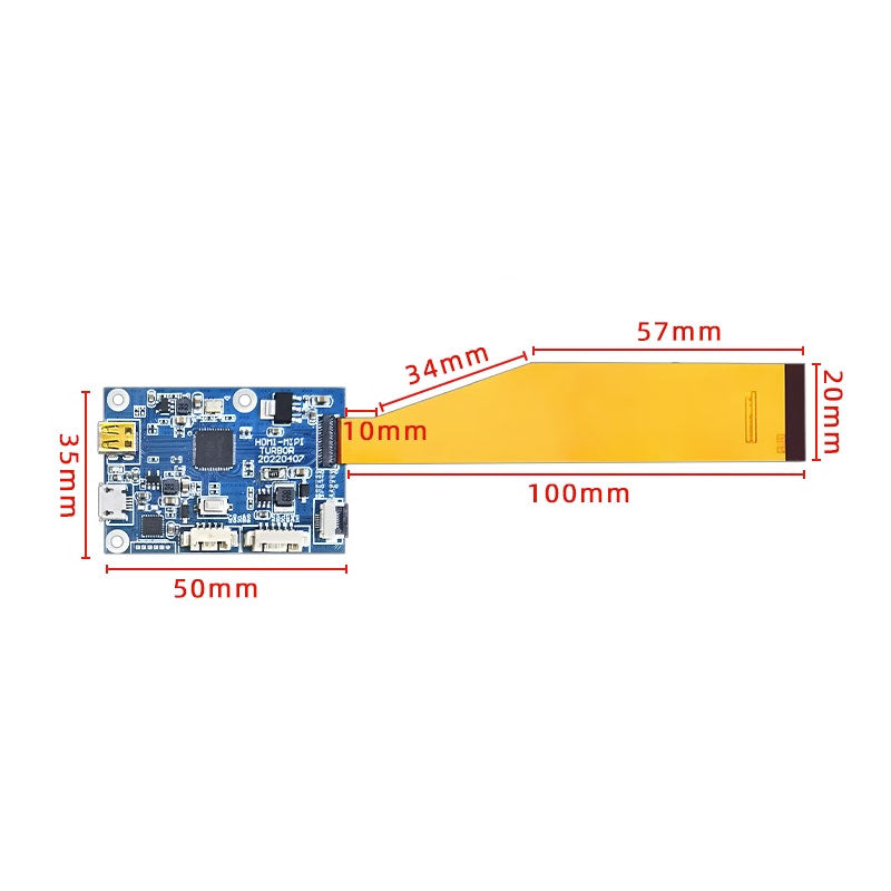 7.84 inch 400x1280 Stretched Bar LCD Display Long Strip Secondary Laptop Panel With HDMI Board ET079BA01B
