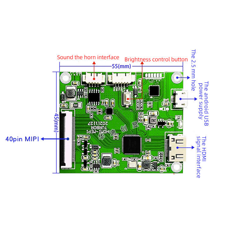 8.8 Inch 480x1920 IPS Bar LCD Panel 600 nits LCD Display With Driver Board For Computer Case Secondary Screen ET088BAMO-01