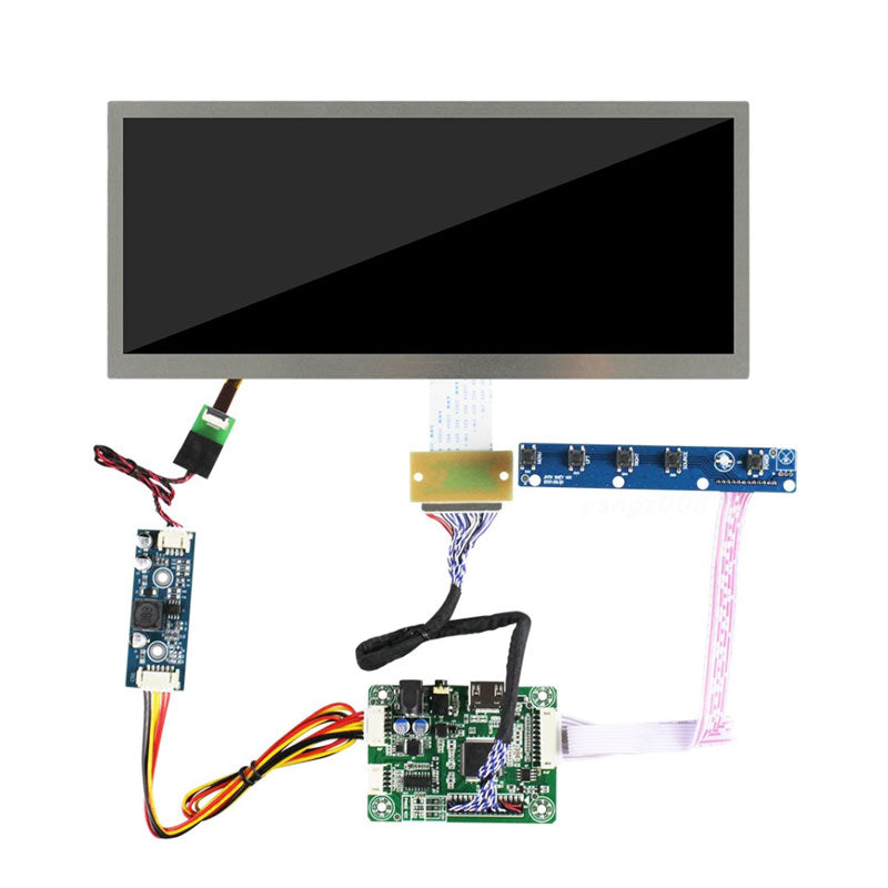 HSD103KPW2-A10 HannStar 10.3 Inch Outdoor High Brightness LCD Panel 1920x720 LCD Display With Drive Board